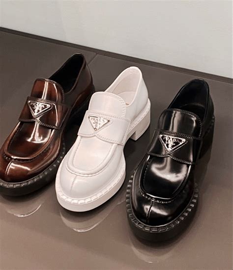 platform loafer prada|Prada driving loafers women's.